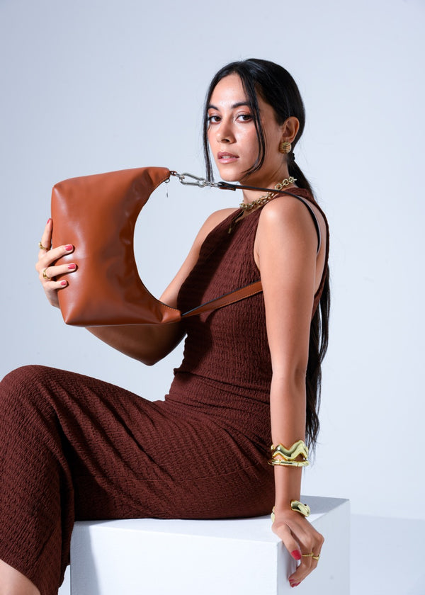 The Ethereal Shoulder Bag - CAMEL